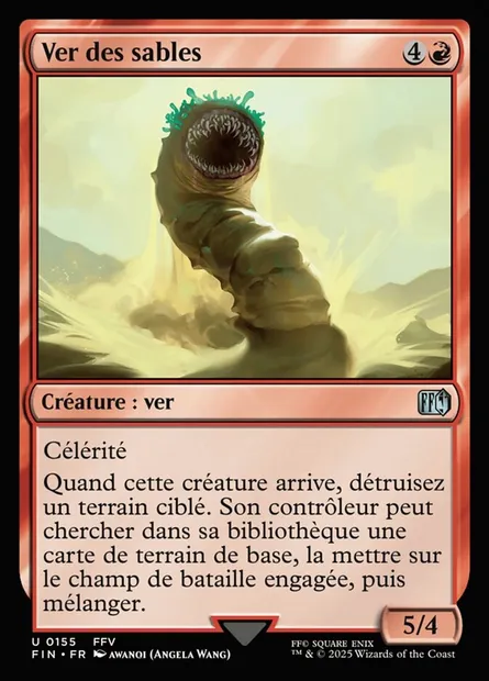 Ver des sables, carte Magic FIN 155 — extension Final Fantasy