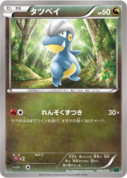 Bagon, Pokémon card XYD 004 — MRayquaza EX Mega Battle Deck set