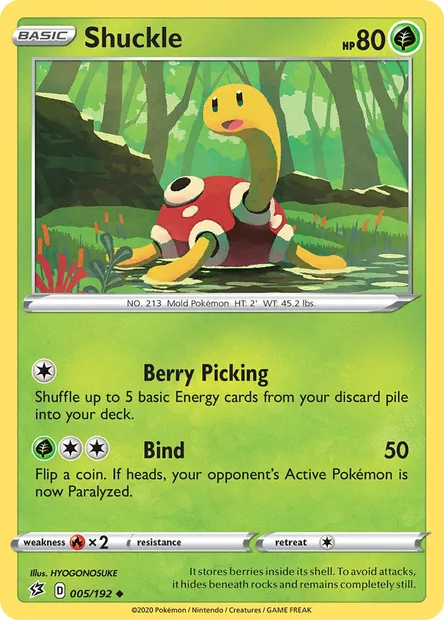 Shuckle, Pokémon card RCL 5 — Rebel Clash set