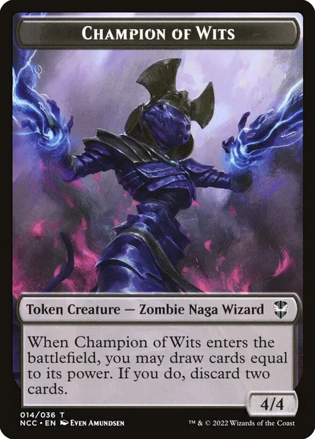 Championne d'esprits, carte Magic TNCC 14 — extension New Capenna Commander Tokens