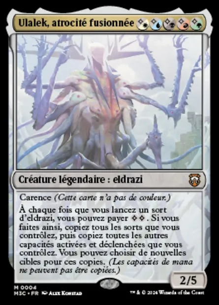 Ulalek, atrocité fusionnée, carte Magic M3C 24 — extension Modern Horizons 3 Commander