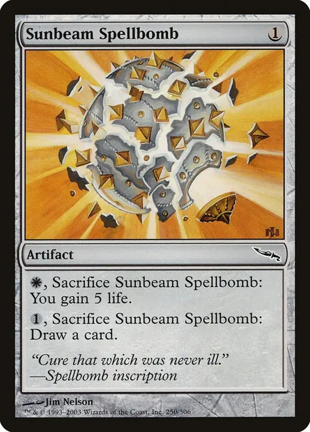 Sunbeam Spellbomb, Magic card MRD 250 — Mirrodin set