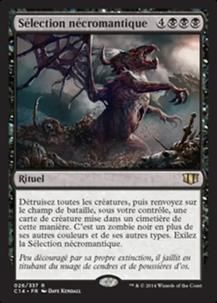 Sélection nécromantique, carte Magic C14 26 — extension Commander 2014
