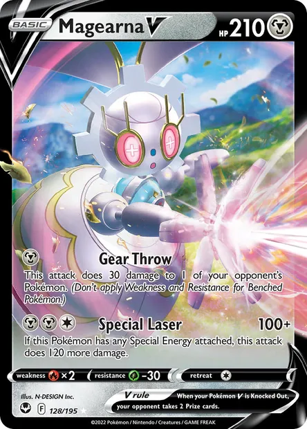 Magearna V, Pokémon card SIT 128 — Silver Tempest set
