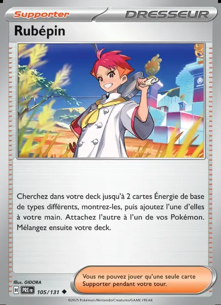Rubépin, carte Pokémon PRE 105 — extension Évolutions Prismatiques