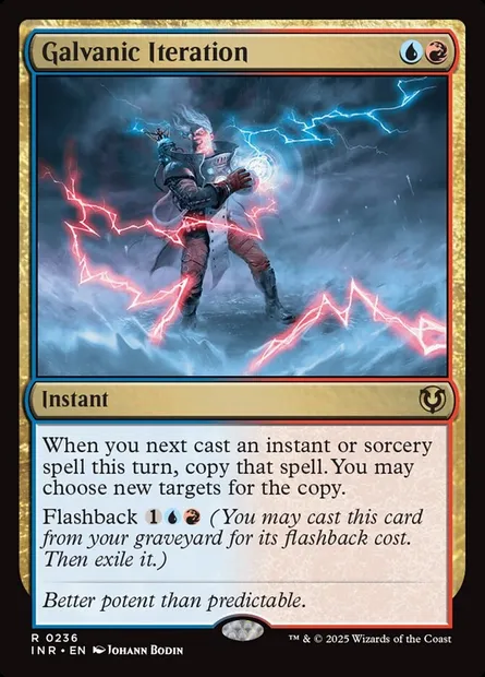 Galvanic Iteration, Magic card INR 236 — Innistrad Remastered set