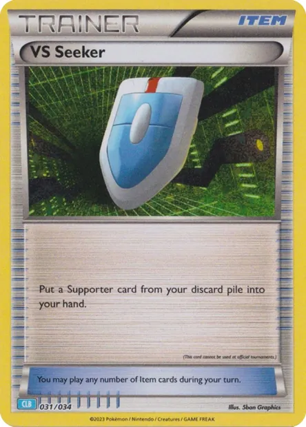 Cherche VS, carte Pokémon CLB 031 — extension Pokémon TCG Classic: Blastoise & Suicune ex Deck