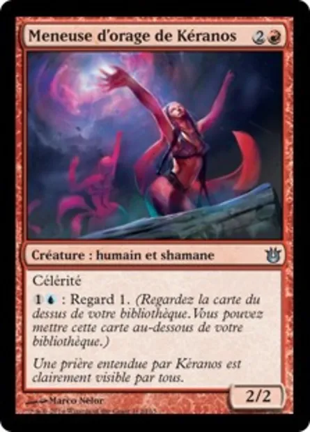 Meneuse d'orage de Kéranos, carte Magic BNG 112 — extension Créations divines