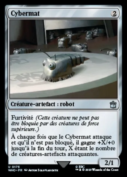 Cybermat, carte Magic WHO 175 — extension Doctor Who