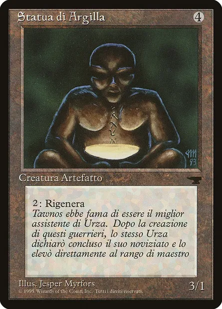 Clay Statue, Magic card RIN 109 — Rinascimento set