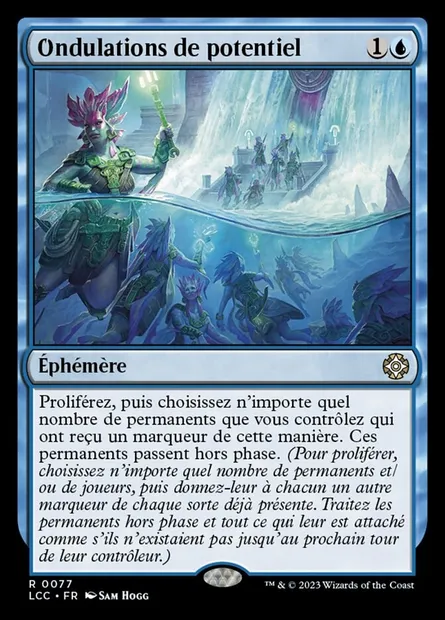 Ondulations de potentiel, carte Magic LCC 77 — extension The Lost Caverns of Ixalan Commander