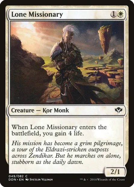 Missionnaire solitaire, carte Magic DDN 49 — extension Duel Decks: Speed vs. Cunning