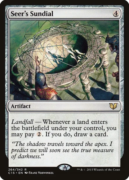 Seer's Sundial, Magic card C15 264 — Commander 2015 set
