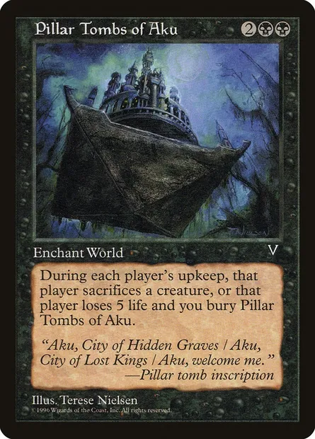 Pillar Tombs of Aku, Magic card VIS 67 — Visions set