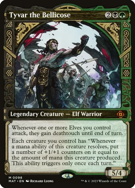 Tyvar the Bellicose, Magic card MAT 98 — March of the Machine: The Aftermath set