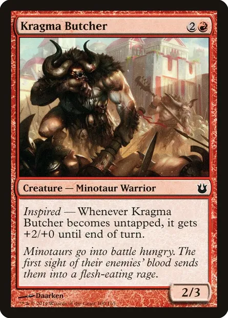Kragma Butcher, Magic card BNG 100 — Born of the Gods set