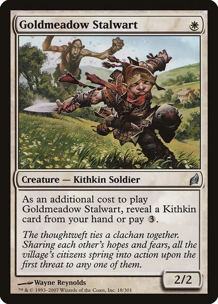 Goldmeadow Stalwart, Magic card LRW 18 — Lorwyn set