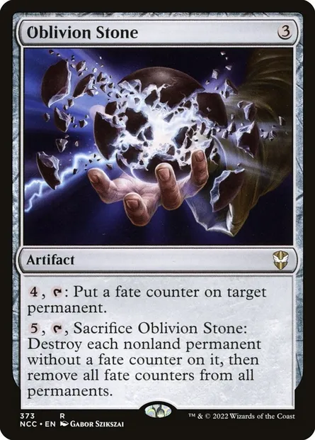 Oblivion Stone, Magic card NCC 373 — New Capenna Commander set
