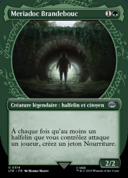 Meriadoc Brandebouc, carte Magic LTR 314 — extension Le Seigneur des Anneaux : chroniques de la Terre du Milieu