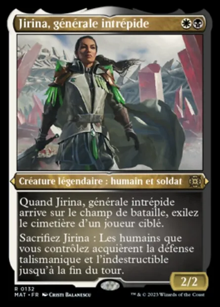 Jirina, générale intrépide, carte Magic MAT 132 — extension L'invasion des machines : le jour d'après