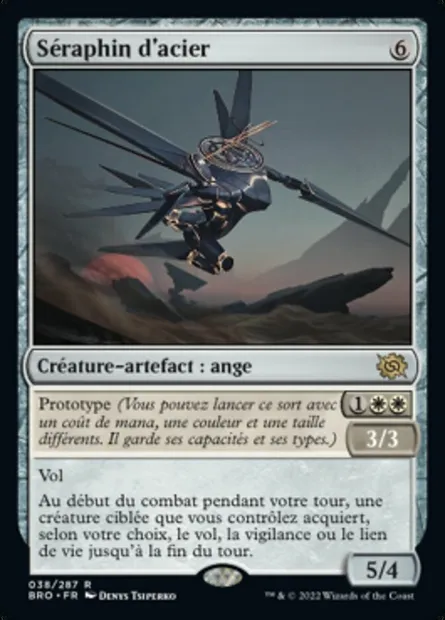 Séraphin d'acier, carte Magic BRO 38 — extension La Guerre Fratricide