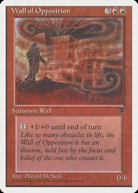Wall of Opposition, Magic card CHR 56 — Chronicles set