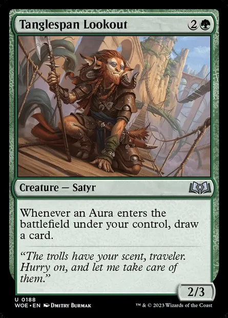 Tanglespan Lookout, Magic card WOE 188 — Wilds of Eldraine set