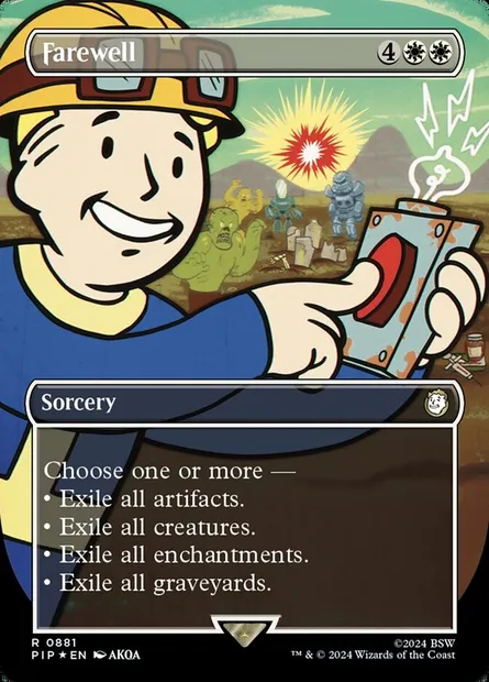 Farewell, Magic card PIP 881 — Fallout set