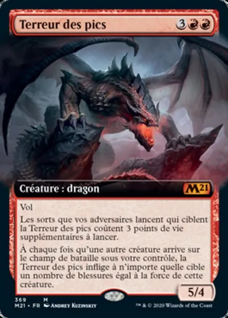 Terreur des pics, carte Magic M21 369 — extension Core Set 2021