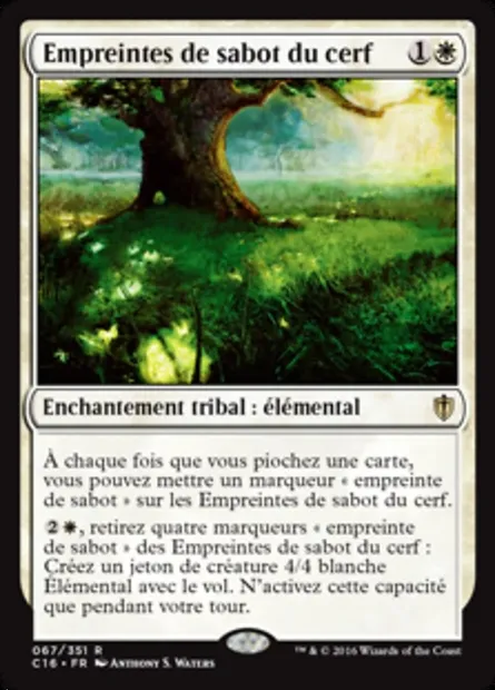 Empreintes de sabot du cerf, carte Magic C16 67 — extension Commander 2016