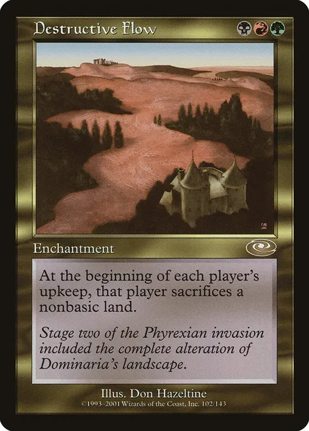 Destructive Flow, Magic card PLS 102 — Planeshift set