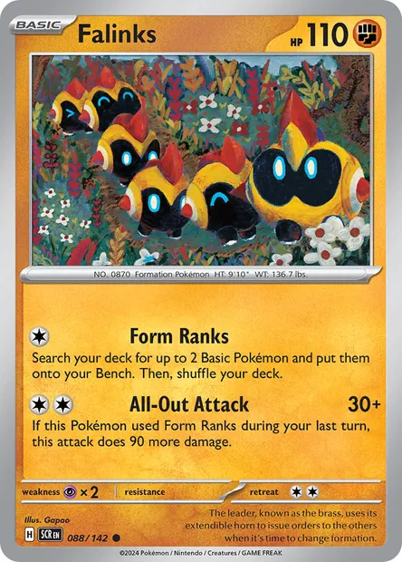 Falinks, Pokémon card SCR 088 — Stellar Crown set