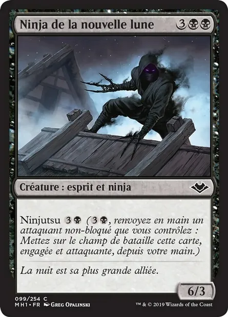 Ninja de la nouvelle lune, carte Magic MH1 99 — extension Horizons du Modern