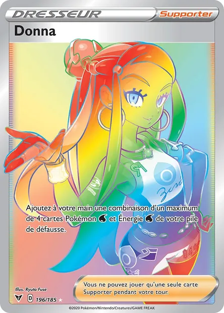 Donna, carte Pokémon VIV 196 — extension Voltage Éclatant