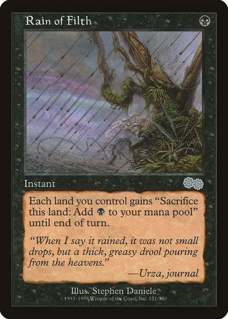 Pluie d'immondices, carte Magic USG 151 — extension Epopée d'Urza