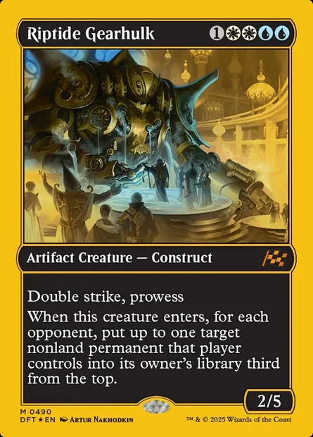 Riptide Gearhulk, Magic card DFT 490 — Aetherdrift set