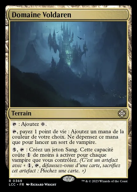 Domaine Voldaren, carte Magic LCC 369 — extension The Lost Caverns of Ixalan Commander