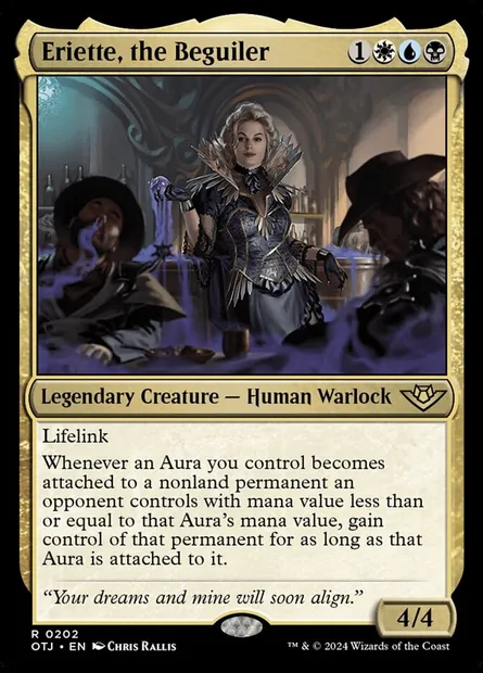Eriette, the Beguiler, Magic card OTJ 202 — Outlaws of Thunder Junction set