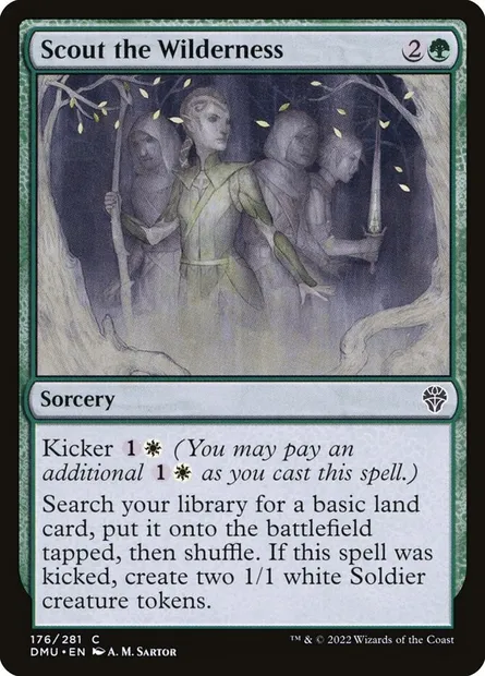 Scout the Wilderness, Magic card DMU 176 — Dominaria United set