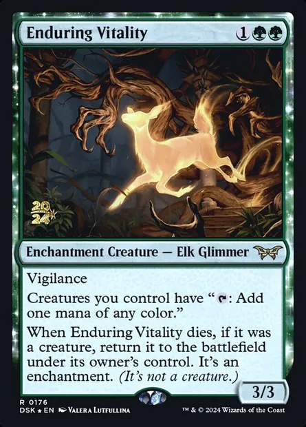 Enduring Vitality, Magic card PDSK 176s — Duskmourn: House of Horror Promos set