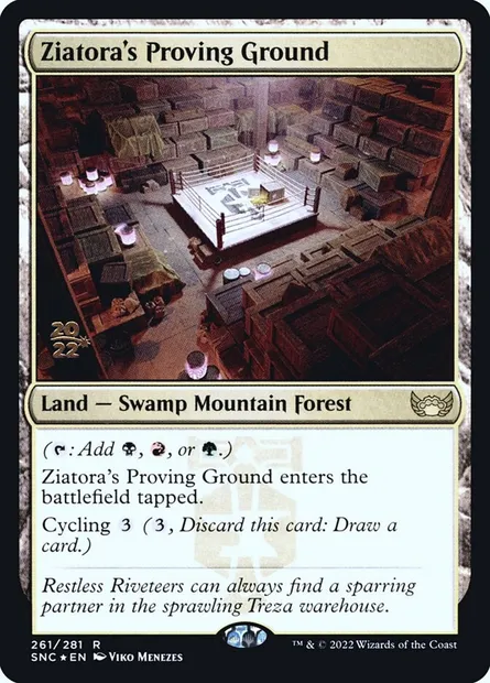 Ziatora's Proving Ground, Magic card PSNC 261s — Streets of New Capenna Promos set