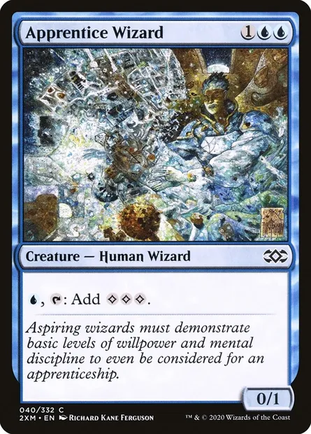 Apprentice Wizard, Magic card 2XM 40 — Double Masters set