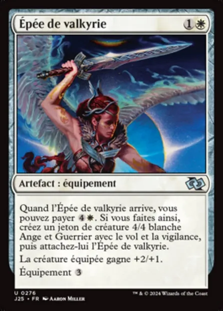 Épée de valkyrie, carte Magic J25 276 — extension Foundations Jumpstart