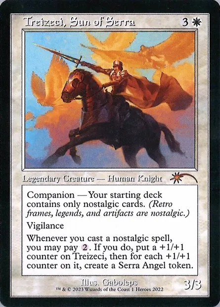 Treizeci, Sun of Serra, Magic card PH22 1 — 2022 Heroes of the Realm set