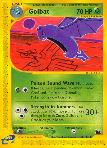 Golbat, Pokémon card SK 60 — Skyridge set
