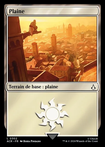 Plaine, carte Magic ACR 302 — extension Assassin's Creed
