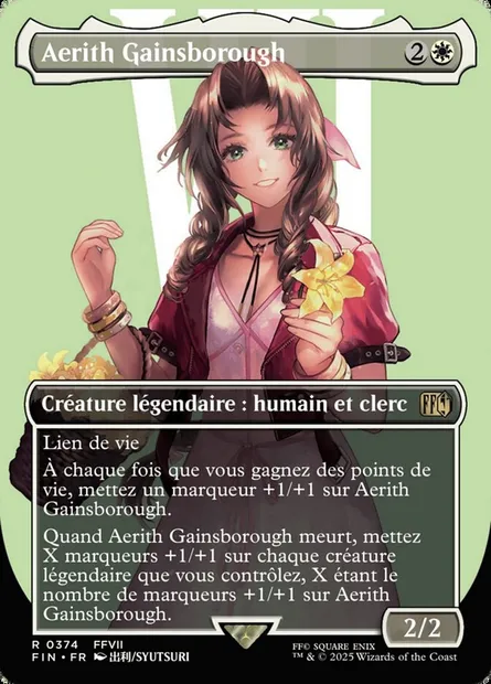 Aerith Gainsborough, carte Magic FIN 374 — extension Final Fantasy