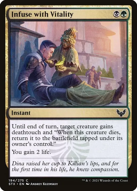 Infuse with Vitality, Magic card STX 194 — Strixhaven: School of Mages set