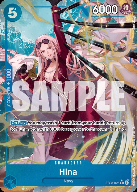 Hina, One Piece card EB03-025 — ONE PIECE HEROINES EDITION set