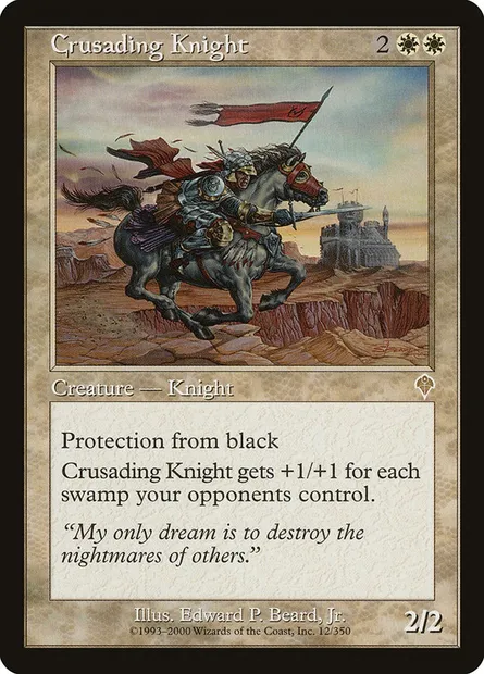 Crusading Knight, Magic card INV 12 — Invasion set
